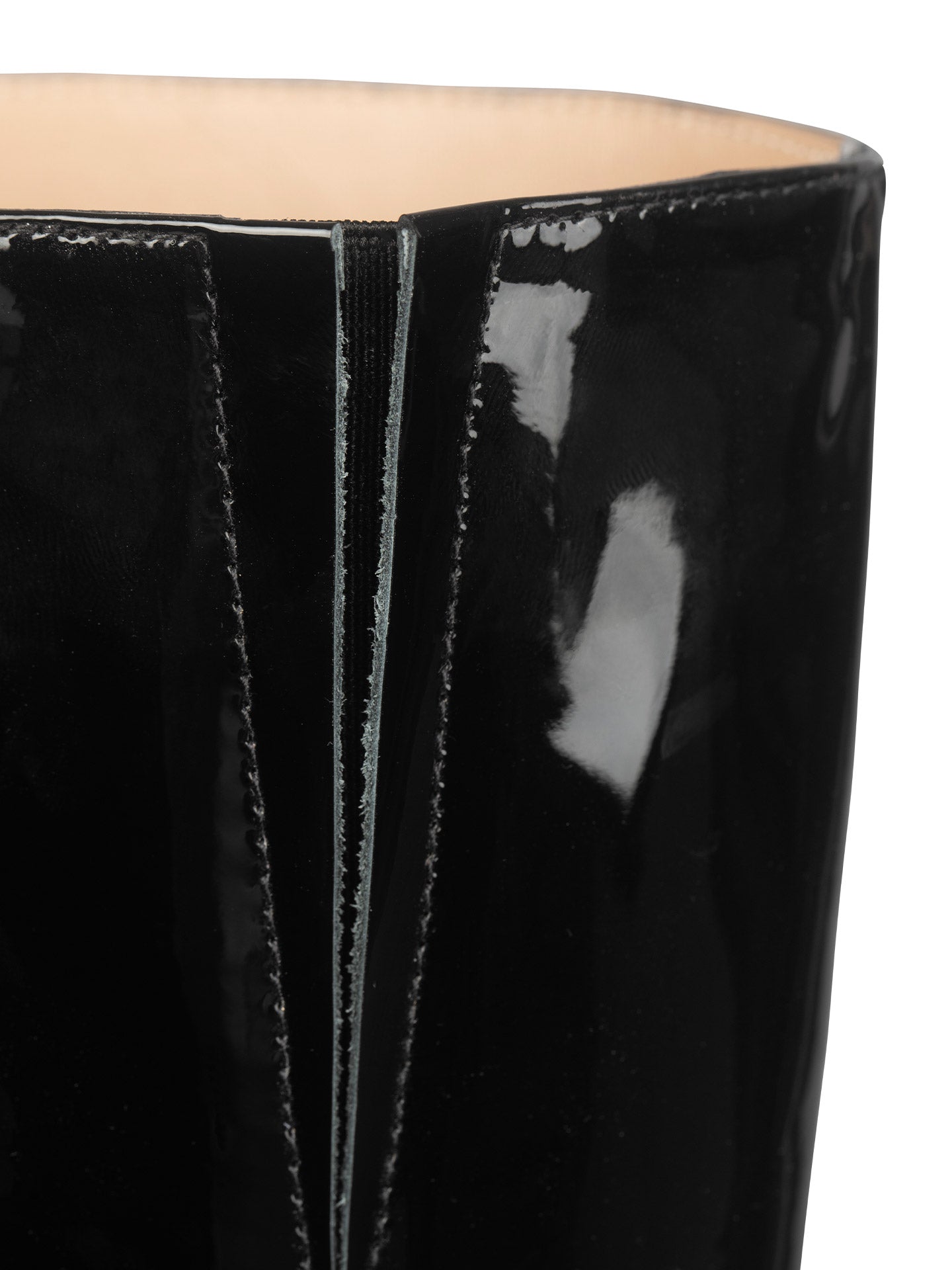 Bottes Noires Cuir Lisse Espagne Femme - Talon 6.5 cm - Freya Black - Portées Assise