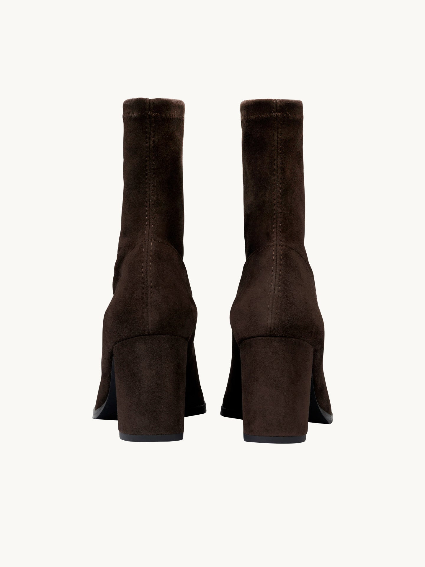 Bottines Marron Daim Espagne Femme - Talon 6 cm - Felice Stretch Brown - Packshot Arrière
