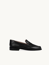 Black Loafers in Soft Italian Leather with Light Sole | Lissa Black