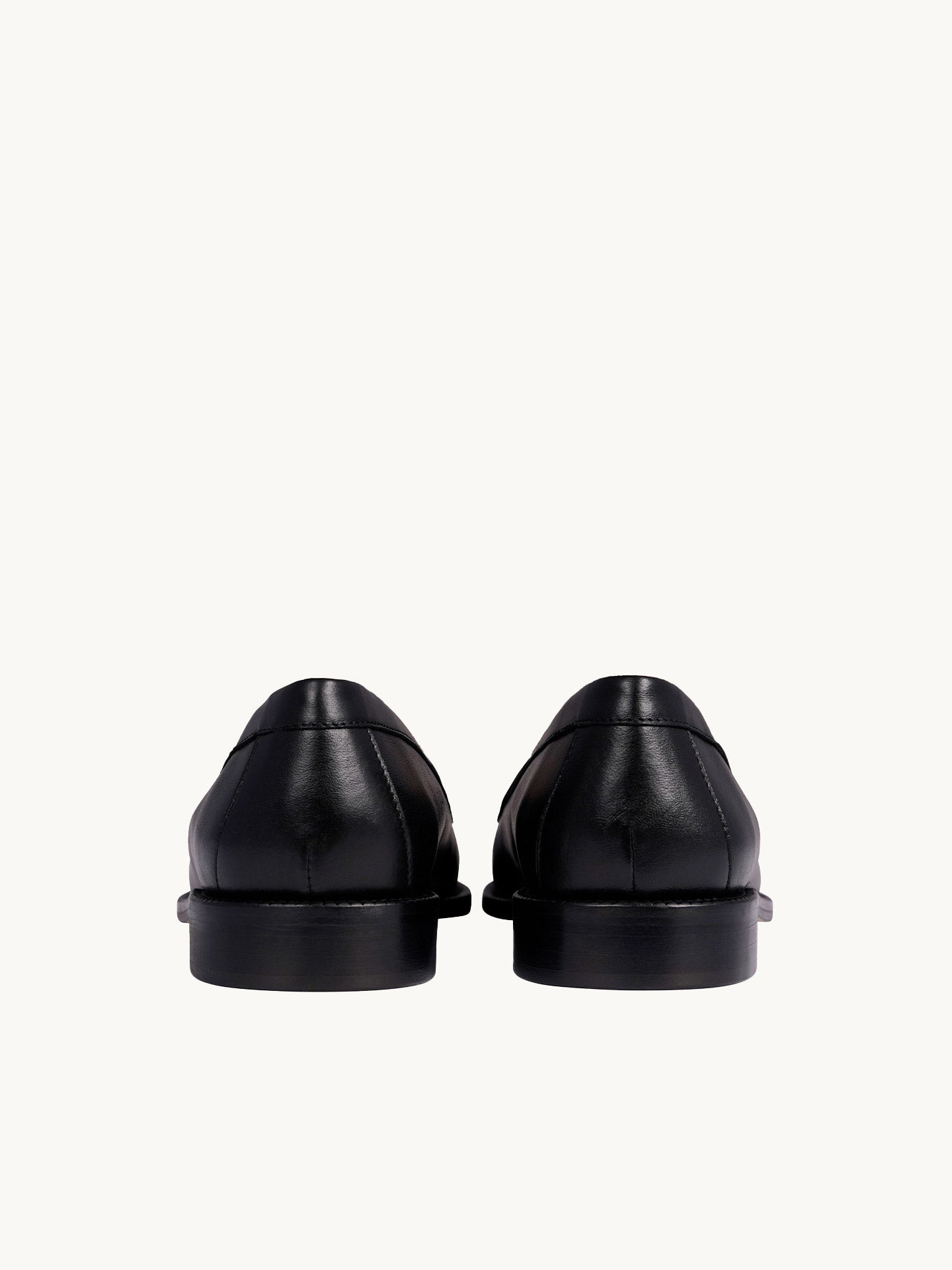 Mocassins Noirs Cuir Nappa Italien Femme - Talon 2.5 cm - Lissa Black - Packshot Arrière
