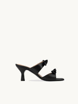 Women's sandals size 3 - 2 - 1 - Black Sandals In Nappa Leather For Women - Heel 5.5 cm - Gigi Black - Three-Quarter Packshot
