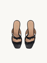 Women's sandals size 3 - 2 - 1 - Black Sandals In Nappa Leather For Women - Heel 5.5 cm - Gigi Black - Top View Packshot