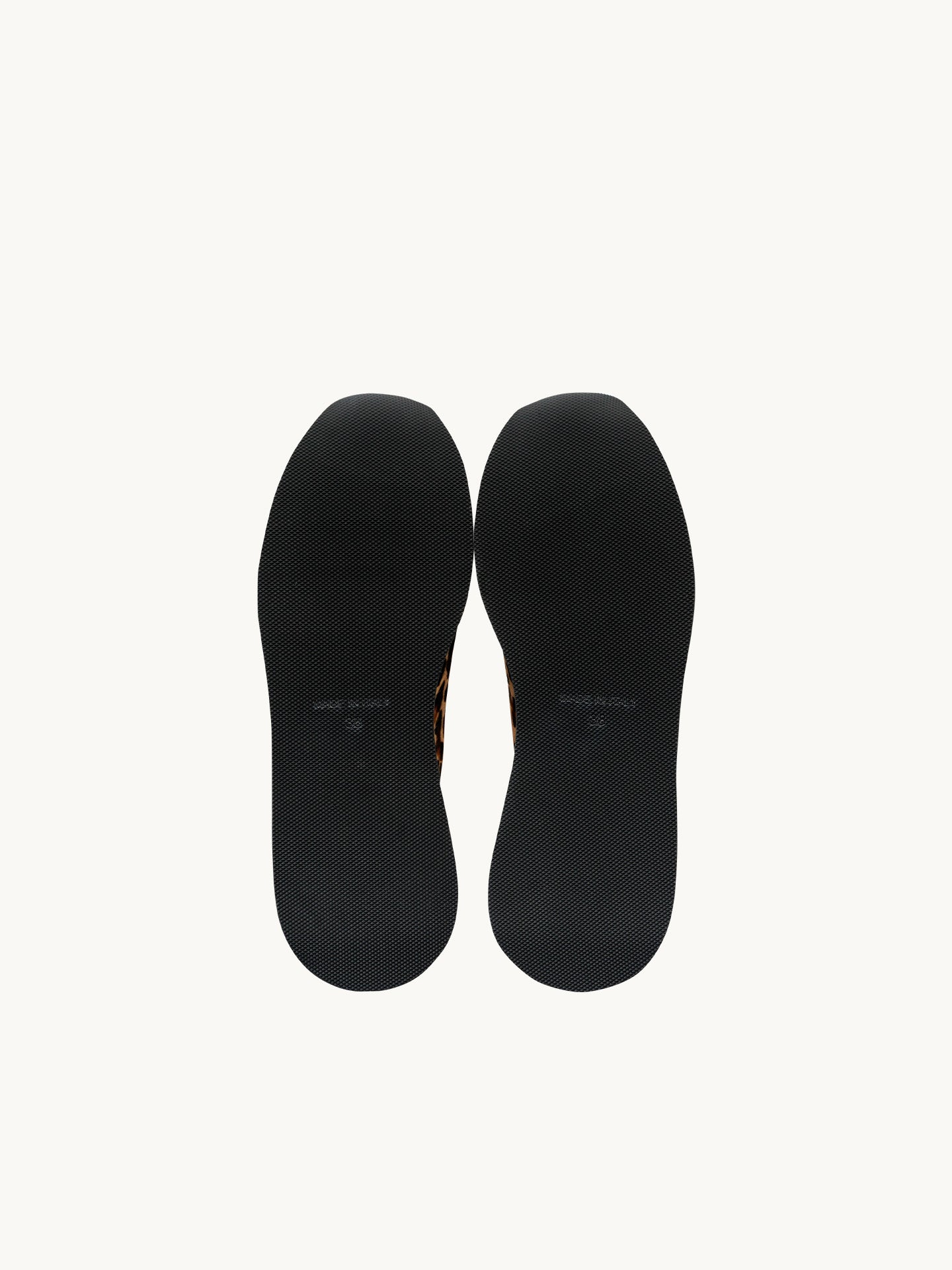 Baskets compensées Léopard Cuir lisse d'Italie Femme - Talon 4.5 cm - Nao Leopard - Détail Semelle