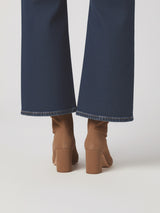 Bottes femme - Bottines Marron Cuir verni d'Espagne Femme - Talon 6 cm - Felice Camel - Portées Gros Plan