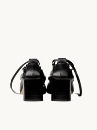 Ballerines femme - Ballerines Cuir Noir avec Talon 5cm | Perri CC Black