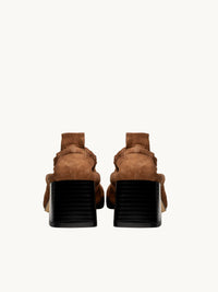 Chaussures femme élégantes et confortables - Ballerines Cuir Marron avec Talon 5cm | Perri CC Brown