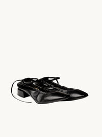 Chaussures femme élégantes et confortables - Ballerines Noires Petite Talon - Made In Italy | Benni Black