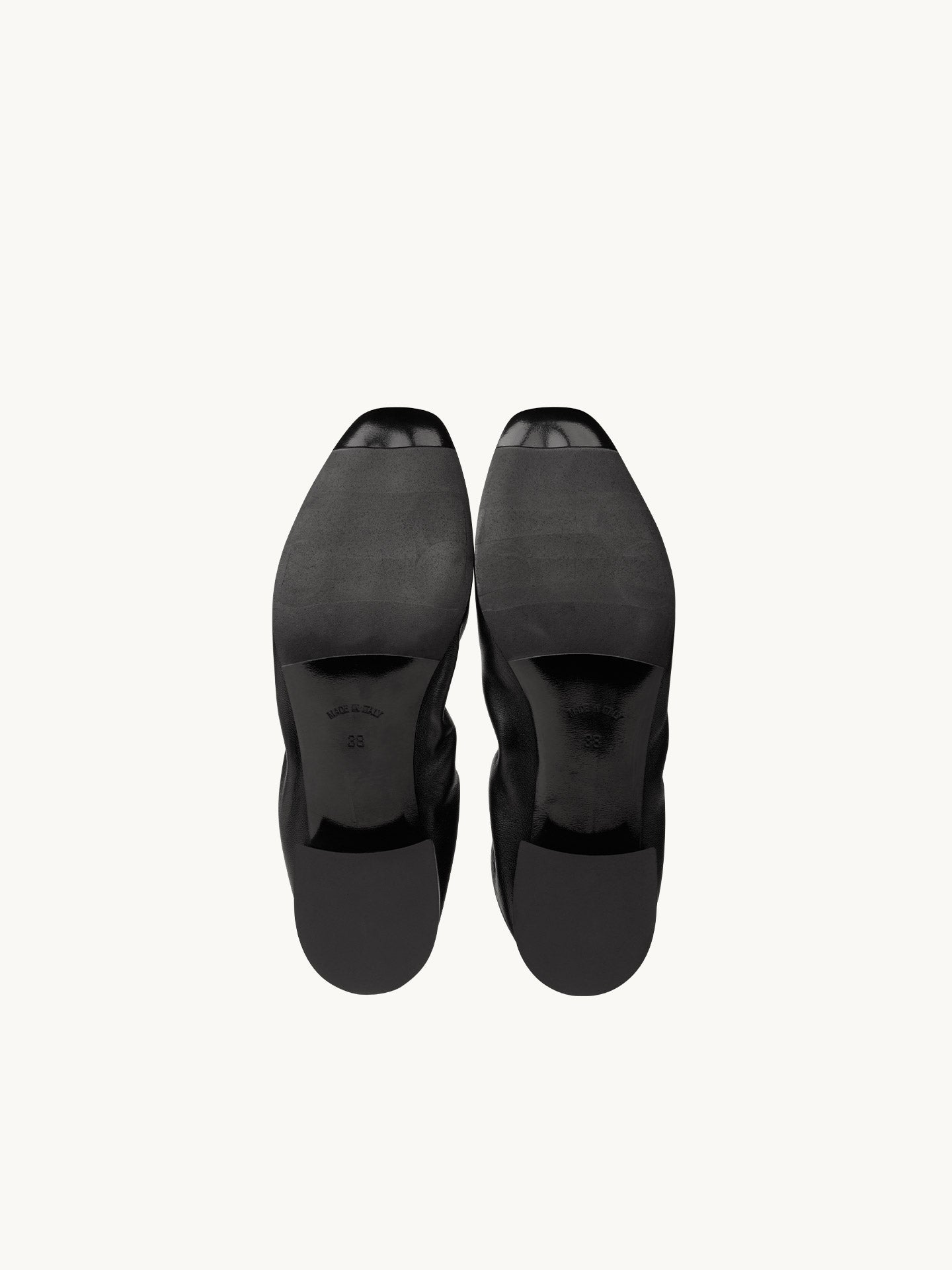 Black Ballerinas with Small Heels - Made in Italy | Benni Black