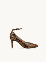 Chaussures femme élégantes et confortables - Escarpins Léopard Cuir verni Espagne Femme - Talon 7 cm - Iva Leopard - Packshot Trois Quart