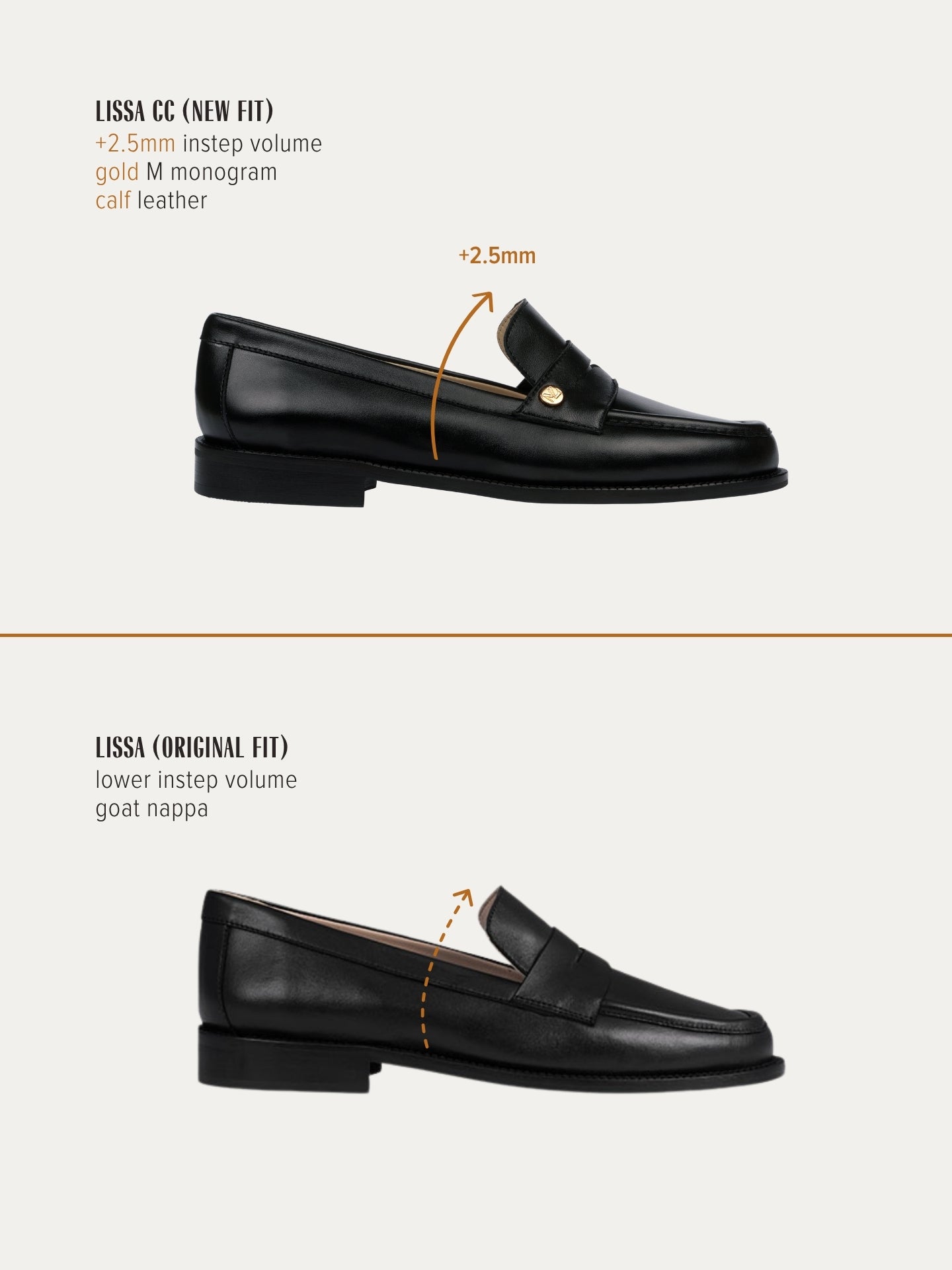 Black Loafers In Italian Smooth leather For Women - Lissa CC Calf Black - Profile Packshot