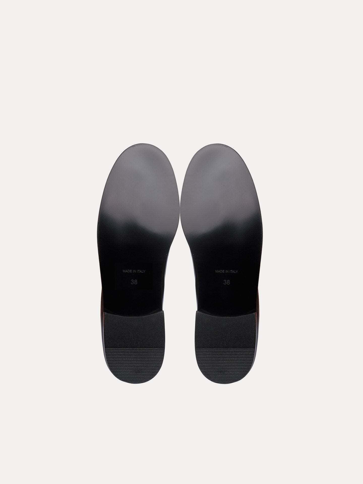 Black Loafers In Italian Smooth leather For Women - Lissa CC Calf Black - Sole Detail