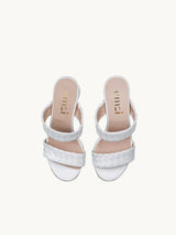 Sandales Femme Pointure 34 et 35 en Cuir - Sandales Tressées Nicci White