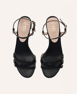 Sandales Femme Pointure 34 et 35 en Cuir - Sandales Kiki Black