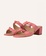 Sandales femme taille 35 - 34 - 33 - Sandales Roses Cuir nappa Femme - Talon 4.5 cm - Loulou Siena - Packshot Trois Quart